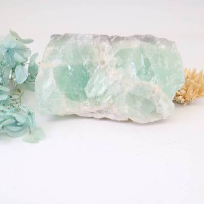 Mint Fluorit Rohstein, Mineralien Cluster, Kristall Stufe, unbehandelter Brocken, zur Schmuckherstellung, Edelstein schl