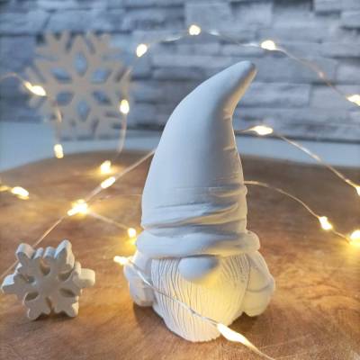 Wichtel Figur, Wichtel Weihnachten, Raysin Wichtel, Wichtelgeschenk, Deko Weihnachten, Deko weiß, Weihnachtsdeko