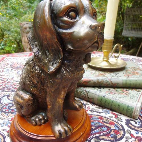 Hund Hundefigur Cocker Cockerspaniel Spaniel Vintage