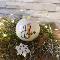 Weihnachtskugel personalisiert – Individuelle Christbaumkugeln aus Glas mit Namen