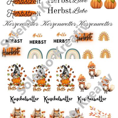 Kerzentattoos Herbst  Download
