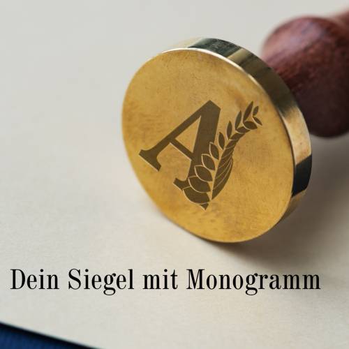 Monogramm Siegel 25mm mit einem Buchstaben, personalisiertes Siegel, Hochzeit, Einladungskarten Stempeln,Wachssiegel, DI