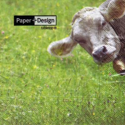 20 Cocktailservietten Muuhh, Servietten Kuh auf Wiese von Paper+Design