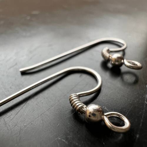 Ohrhaken 925-Silber, 25x16 mm - B8