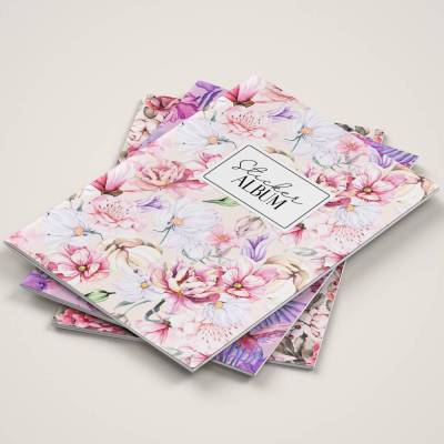 Stickeralbum Set *Bloom* / A5 Aufkleberheft mit 32 Seiten zum Sticker sammeln und aufbewahren