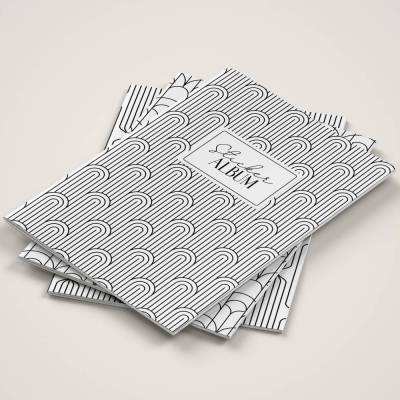 Stickeralbum Set *Linienmuster* / A5 Aufkleberheft mit 32 Seiten zum Sticker sammeln und aufbewahren