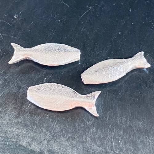 Fisch aus 925-Silber, gebürstet - D40