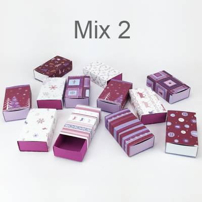 12 Streichholzschachtel Medium - Mix 2