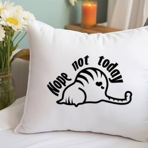 Kissenbezug  -  40x40 - Vintage- sublimiert- Nope not today- Katze