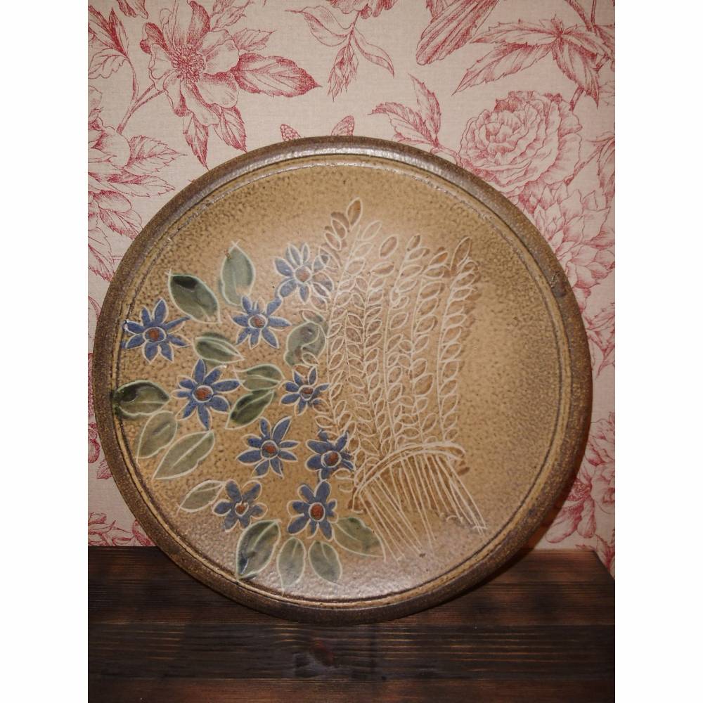 Große Schale Obstschale Obstteller Schale Früchteschale Ton Früchteschale Teller Keramikteller Keramik Cottage Vintage L