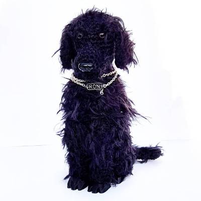 Eierwärmer Eierbecher HUND Labrador Retriver Haustier Halsband Knochen Namensschild