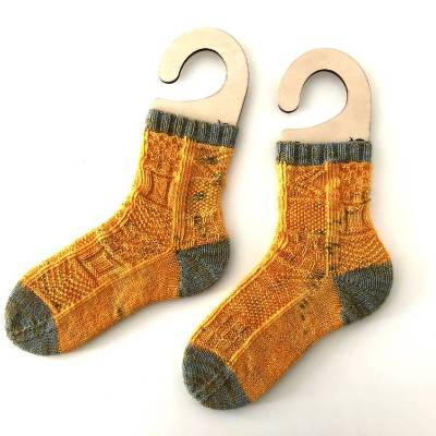 Strickanleitung Socke im Mosaikmuster für Größe 38/39 und 40/41, PDF Anleitung