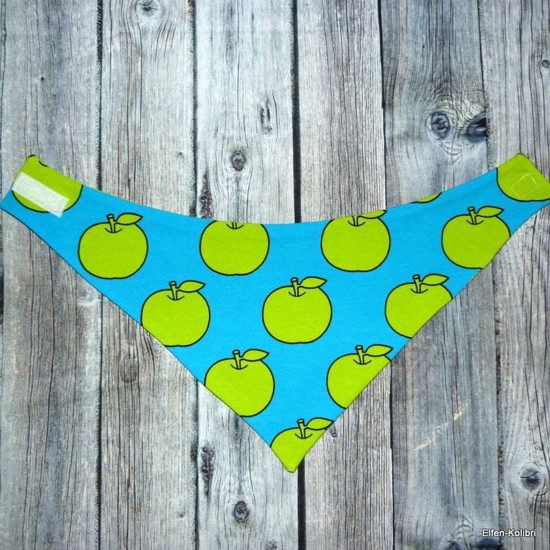 Kinder-Mütze Dreieckstuch Set KU 48-50 Apfel-Motiv