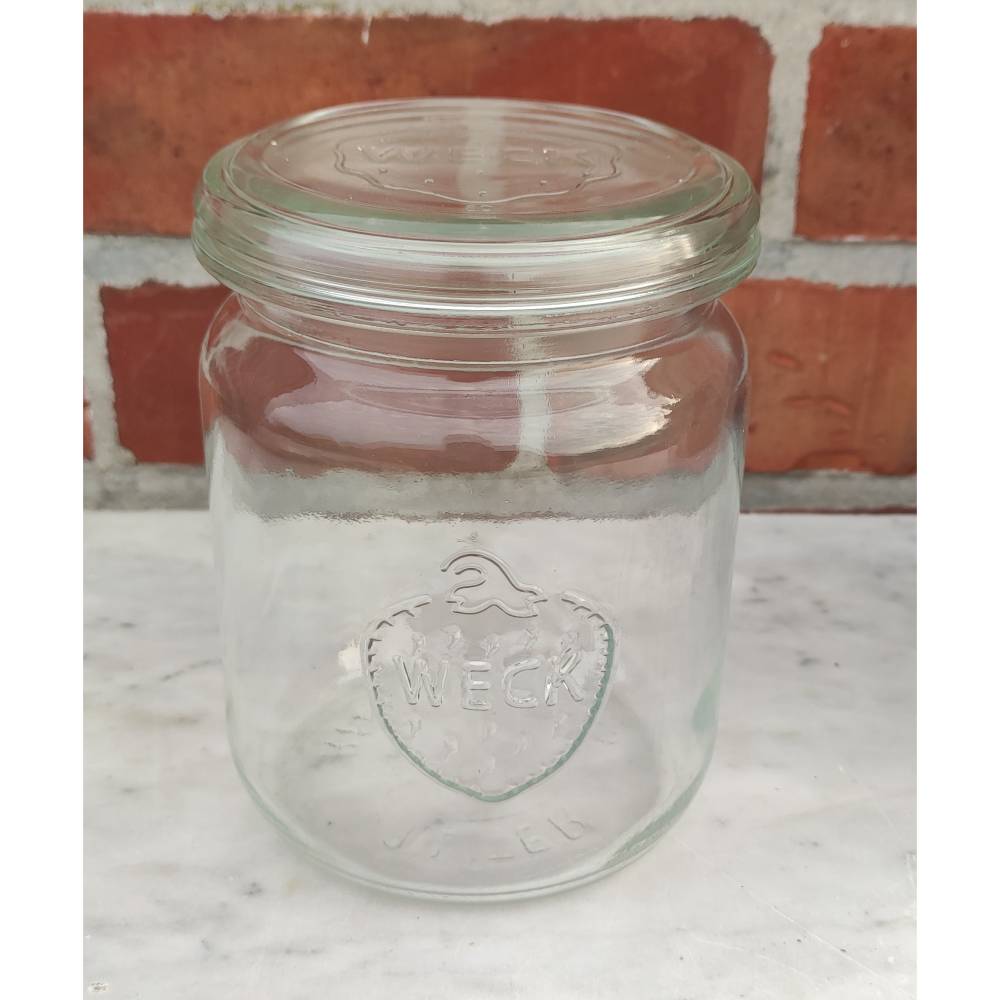 Weck Rillenglas 1 Liter - Einmachglas Einweckglas mit original Deckel