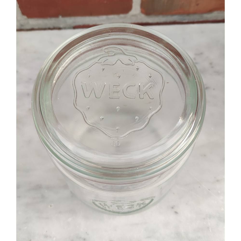 Weck Rillenglas 1 Liter - Einmachglas Einweckglas mit original Deckel