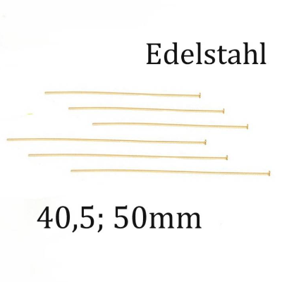 30x Nietstifte aus Edelstahl Flachkopf 40,5 oder 50 mm 2 Größen zur Auswahl