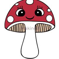 Plotterdatei Fliegenpilz – Herbstliche Digistamp & Schneideplotter Datei für Anfänger & Fortgeschrittene