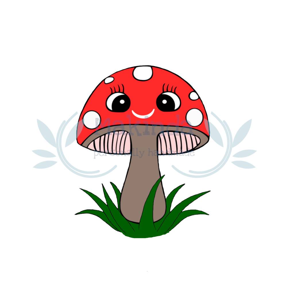 Plotterdatei Fliegenpilz – Herbstliche Digistamp & Schneideplotter Datei für Anfänger & Fortgeschrittene Bild 2