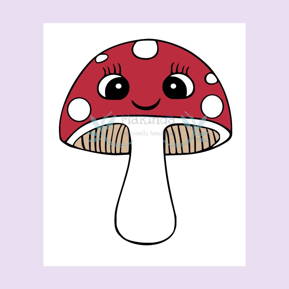 Plotterdatei Fliegenpilz – Herbstliche Digistamp & Schneideplotter Datei für Anfänger & Fortgeschrittene Bild 3