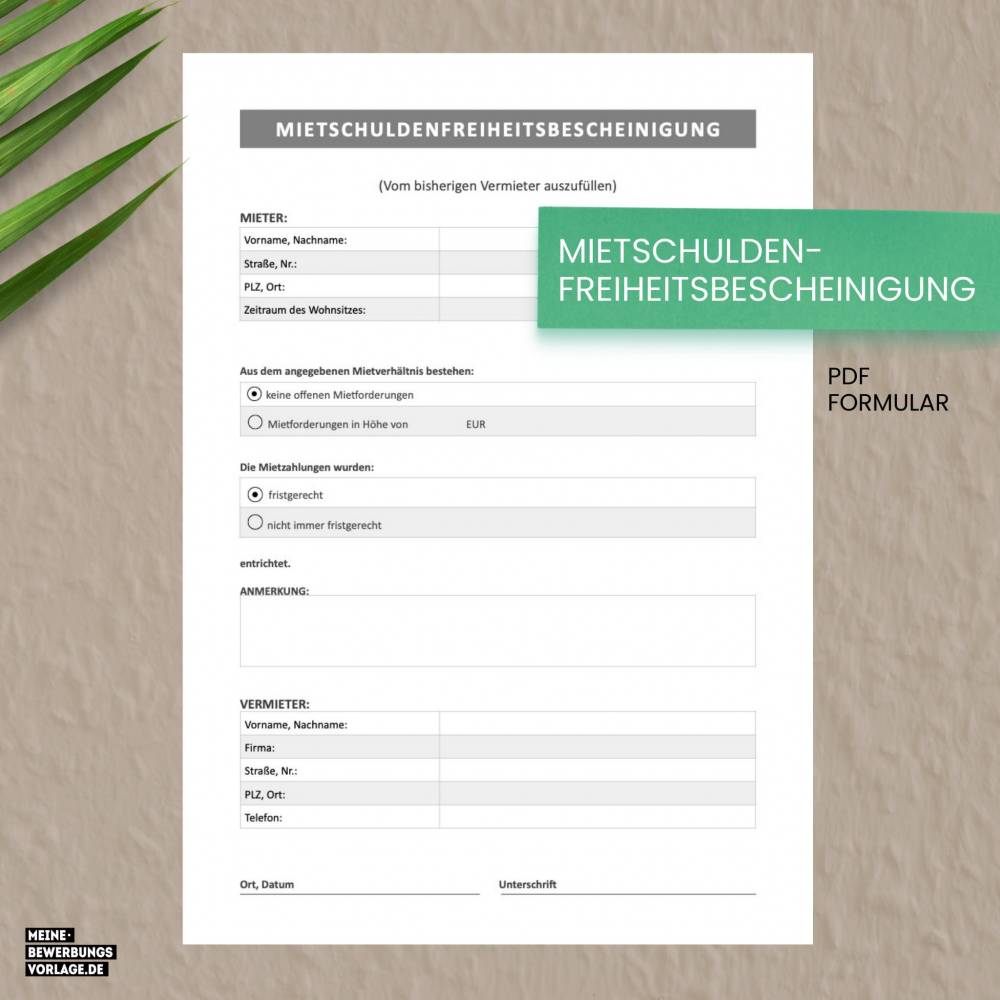 Wohnungsbewerbung - Wohnung Bewerbung - Bewerbungsvorlage Wohnung Paare + Formulare - Deutsch - Word + Pages Nr. 1 Bild 7