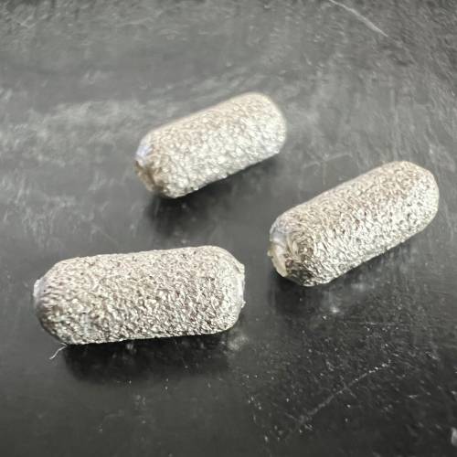 Walze aus 925-Silber, diamantiert, 9,5x4mm - D35