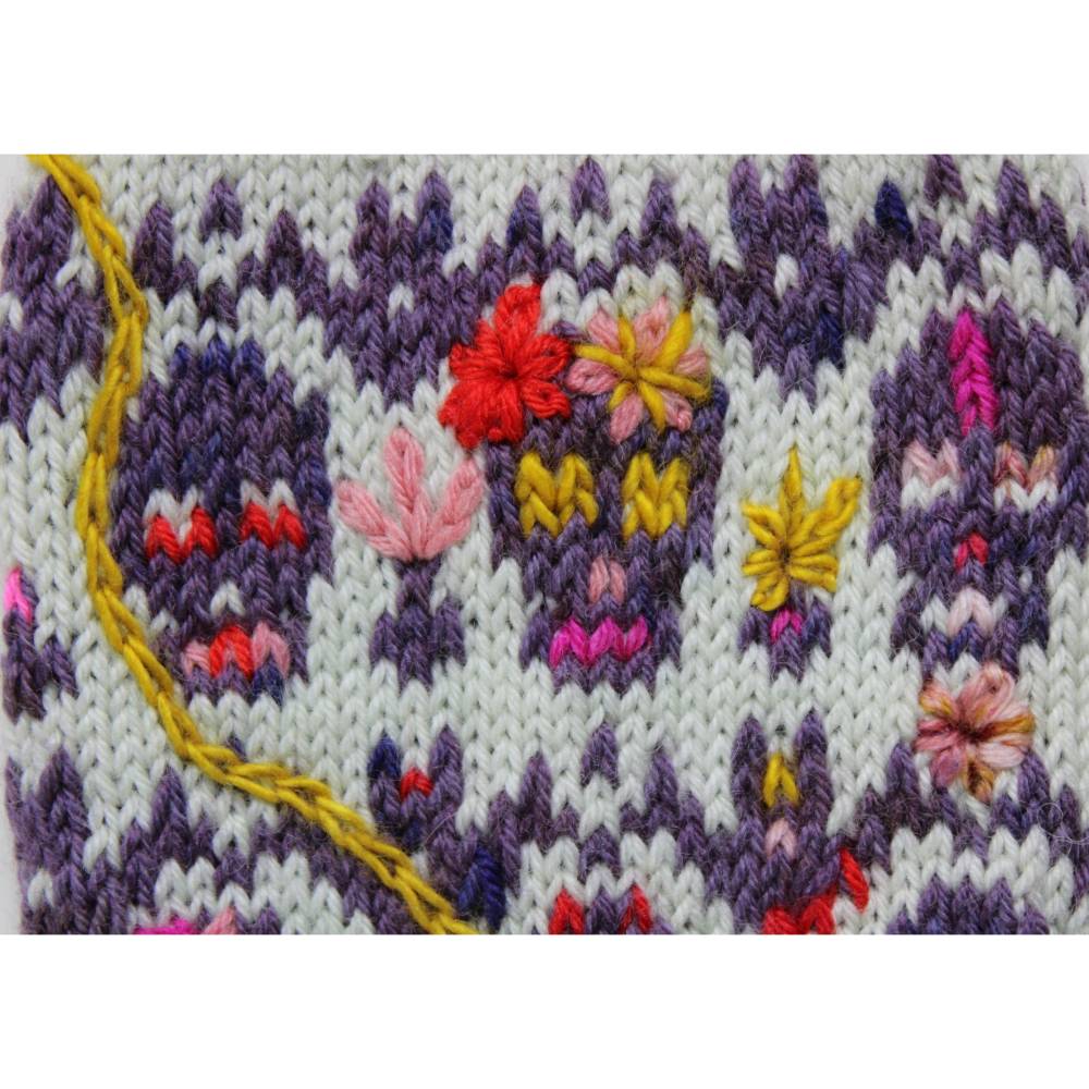 Anleitung: Dead Can Dance - Socken mit Totenkopf und Fledermaus Bild 7