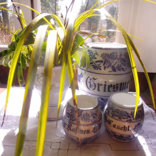 Vase Maiglöckchen Vergissmeinnicht Blumenvase