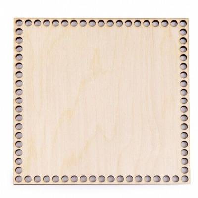 Korbboden Taschenboden Holz 16 cm x  16 cm