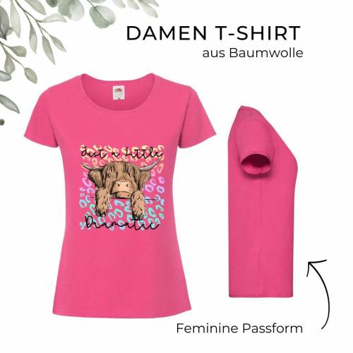 T-Shirt Damen- Shirt Damen mit einzigartigen Prints aus Baumwolle ,,Just a Little Dramatic"