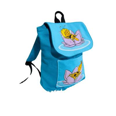 Unikat! Biene Maja Rucksack für Kinder // Einzelstück in blau mit dem Motiv von Biene Maja // handgemachter Rucksack