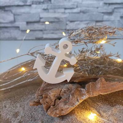 Anker klein, Mini Anker, Deko Anker, Anker aus Raysin, Anker Deko, Anker Geschenk, Anker Raysin, Anker weiß