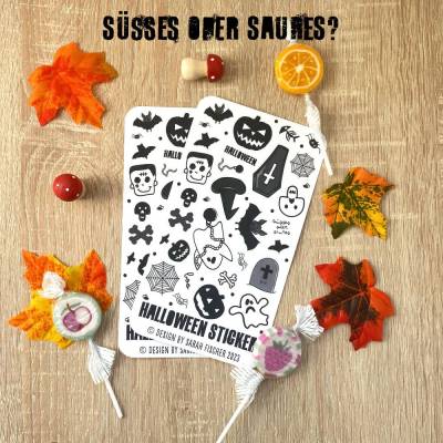 Stickerbogen Halloween - Bullet Journal - Planer