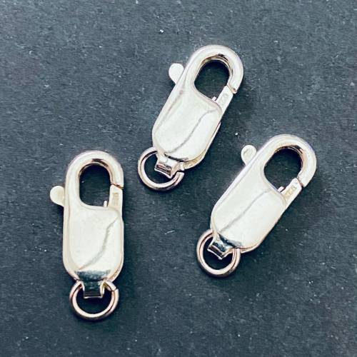925-Silber Karabiner Verschluss, verschiedene Größen