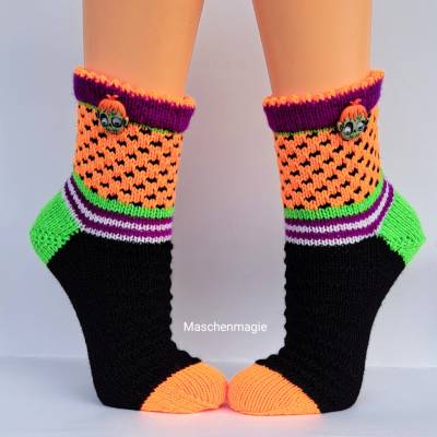 Socken Strümpfe Wollsocken Kuschelsocken handgestrickt 38/39