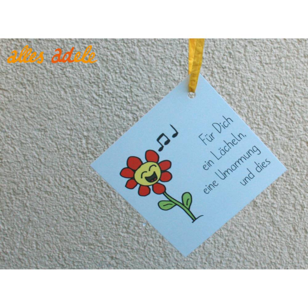 Coole Glckwunschkarte "Kaktus" | Geschenkanhnger, Grukarte
