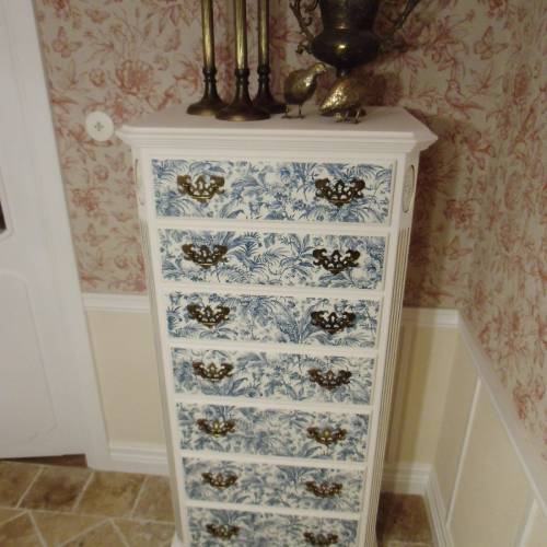 Ethan Allen Georgian Court Lingerie Chest Dresser Kommode Damenkommode Wäschekommode Vintage Shabby Chic