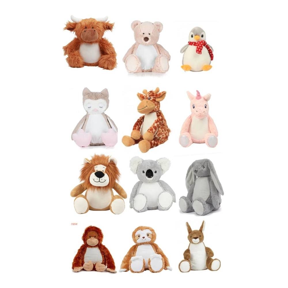 Kuscheltier bestickt, personaliesiert, Kuscheltier mit Name, individualisierbar Bild 1