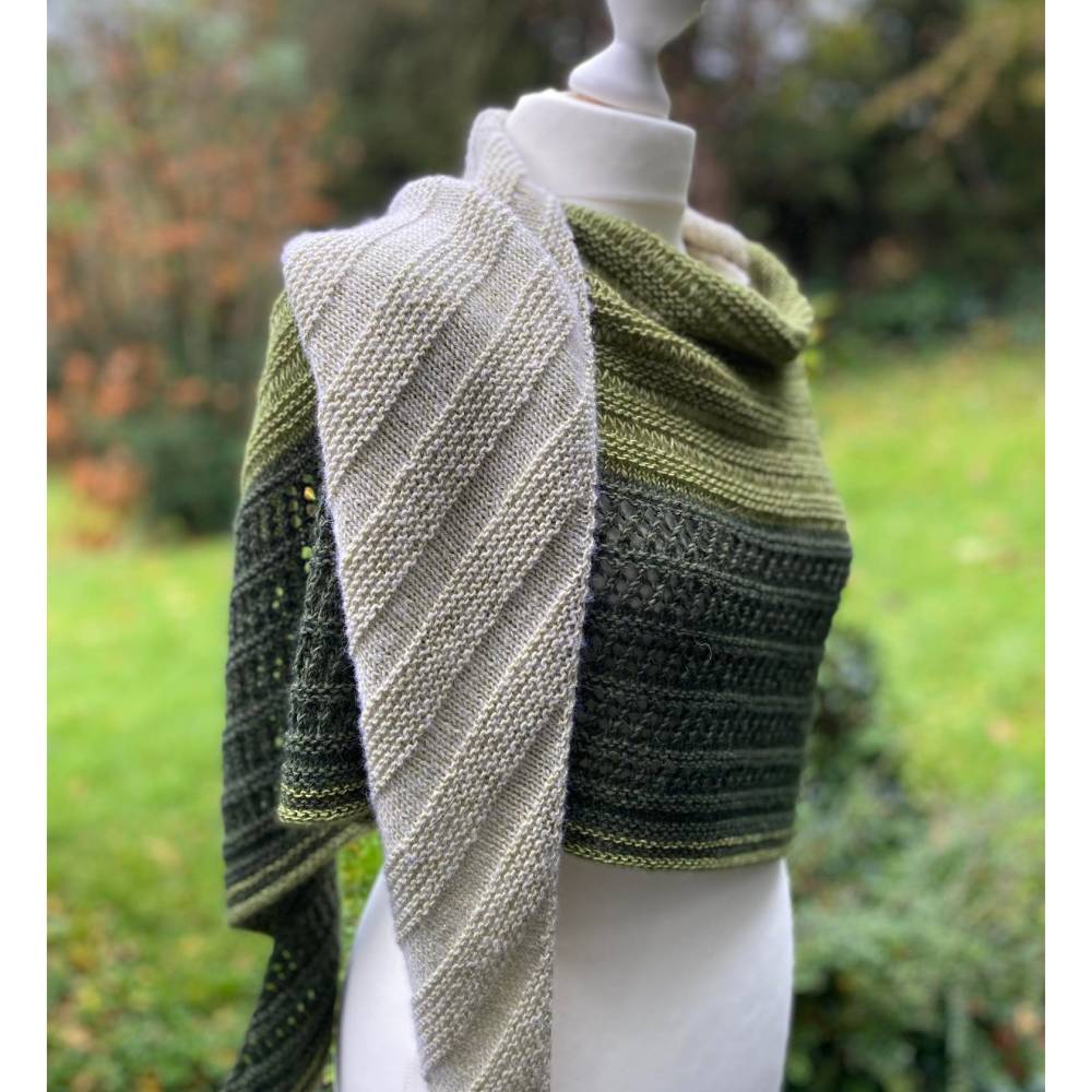 Strickanleitung Lizas Tuch Kieselsteine-Version 2- Bild 5