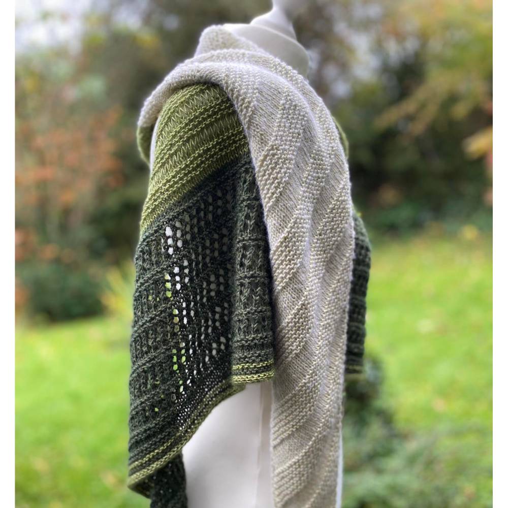 Strickanleitung Lizas Tuch Kieselsteine-Version 2- Bild 6