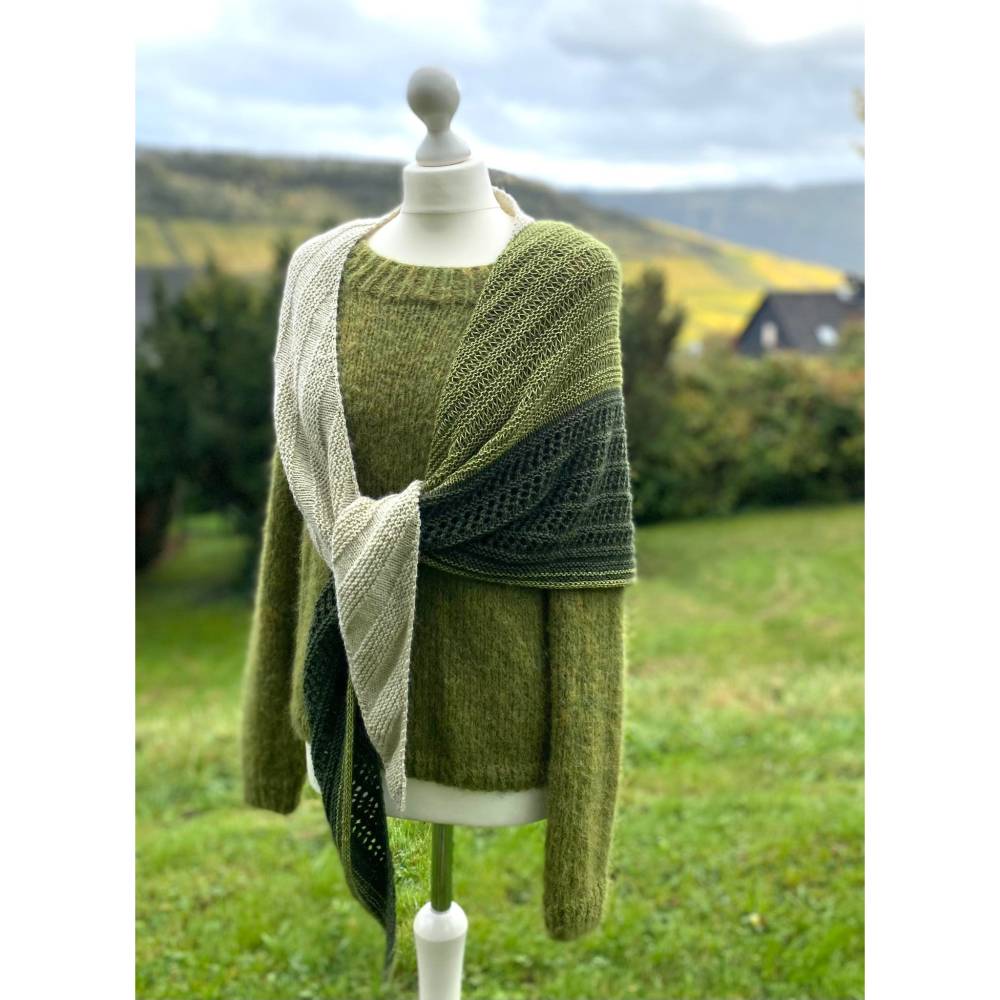 Strickanleitung Lizas Tuch Kieselsteine-Version 2- Bild 8