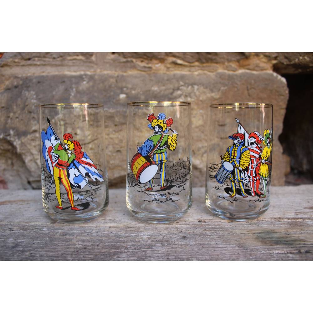 Farbige Trinkgläser 6 Stück – Geprägte Glasbecher Mit Rautenstruktur, 280 Ml, Für Wasser, Saft, Bier & Cocktails, Spülmaschinenfest, Bunt Gemischt