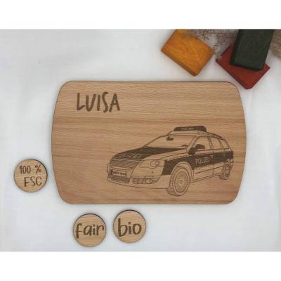 personalisierte Frühstücksbrettchen für Kinder: Kinderteller mit Namen und Motiv, Holzbrettchen, Geschenk