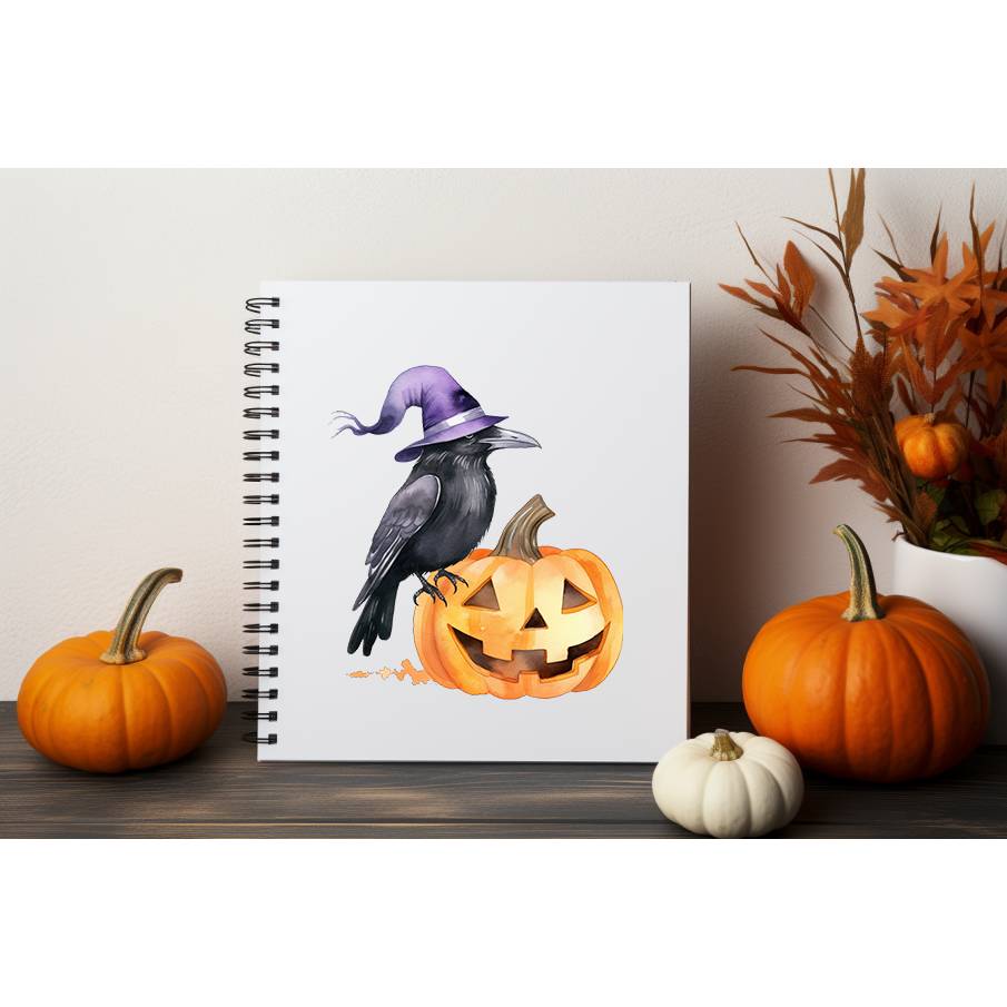 32 Halloween PNG Watercolor Clipart Bundle, Sublimation, Commercial License Bild 10