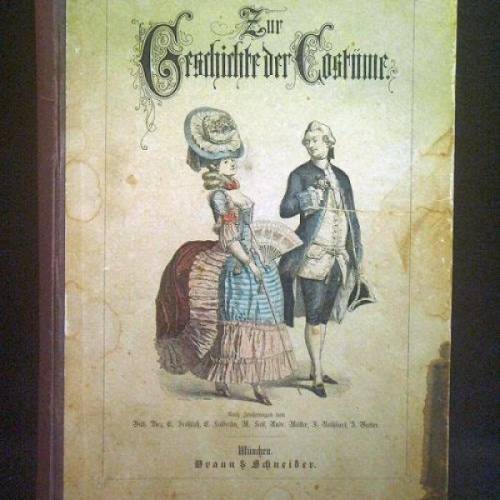 Zur Geschichte der Kostüme - Bilderbogen um 1880