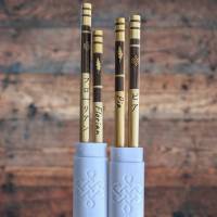 Essstäbchen mit Gravur und stilvollem Case – Personalisiertes Holzbesteck mit individueller Gravur und Box