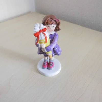Mädchen Kind Figur mit Schultüte – Basteln, Dekorieren & Gutscheine – Tortenfigur Polyresin