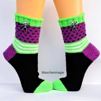 Socken Strümpfe Wollsocken Kuschelsocken handgestrickt 40/41