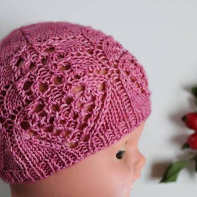 Anleitung: Ramona - Mütze mit Lacemuster stricken