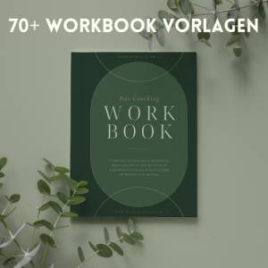 Coaching Workbook Vorlage Fiona, 70+ anpassbare Seiten in Canva in deutsch, einheitliche Design Vorlagen für Coaches, Le