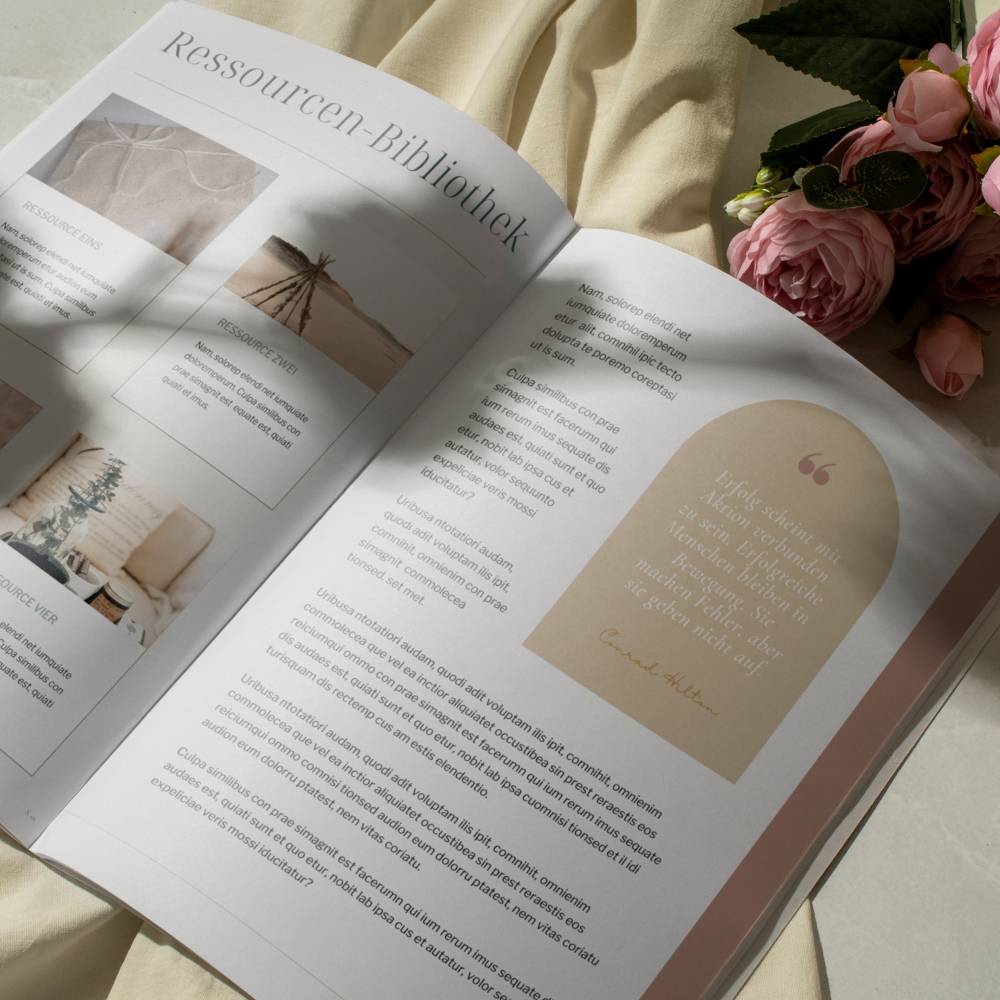 Coaching Workbook Vorlage Fiona, 70+ anpassbare Seiten in Canva in deutsch, einheitliche Design Vorlagen für Coaches, Le Bild 7